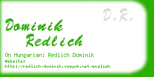 dominik redlich business card